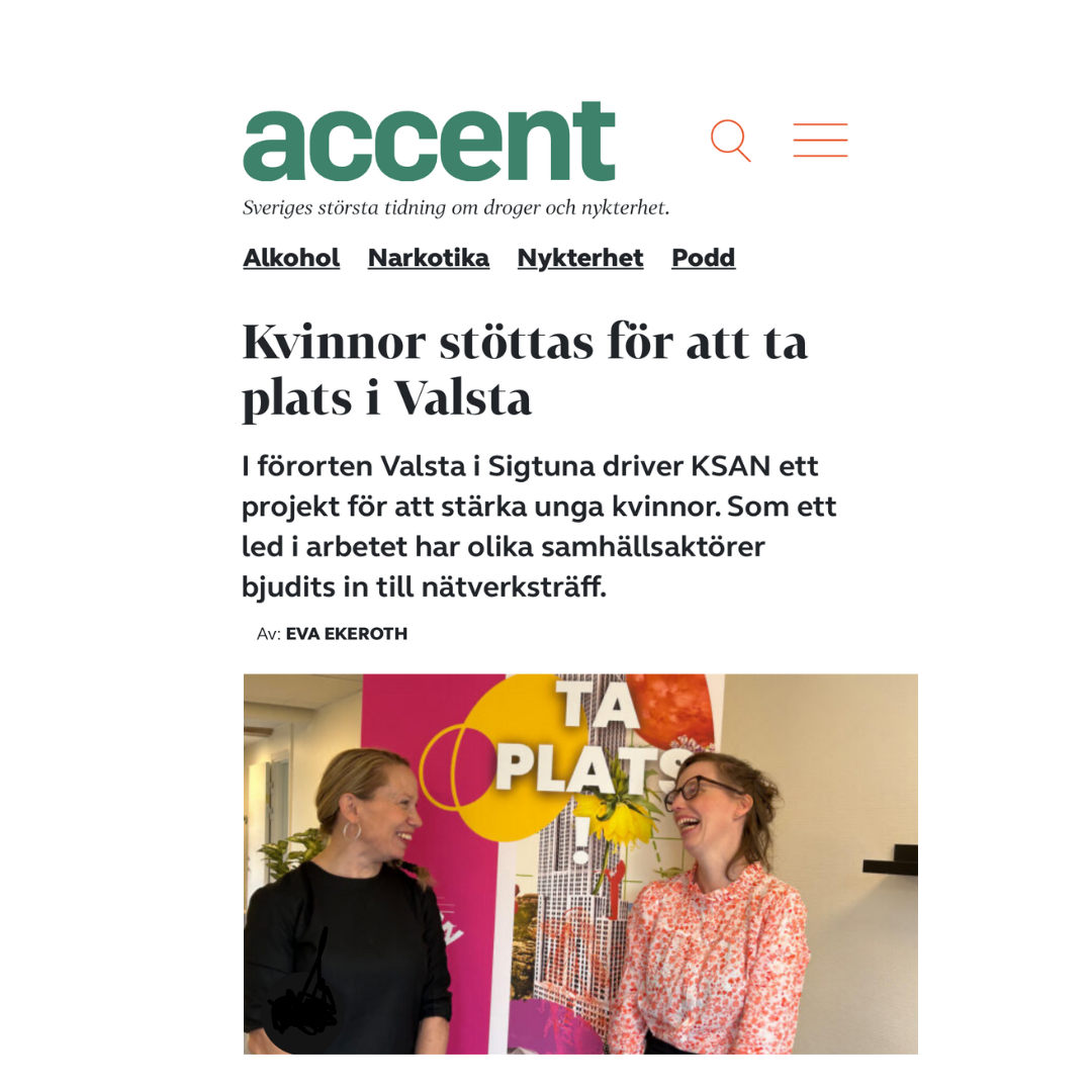 Accent Ta plats Valsta KSAN till Instagram